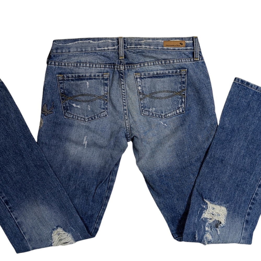 💙 Abercrombie VINTAGE Y2K Low Rise Jeans - Picture 3 of 13